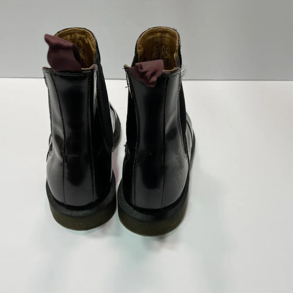 Dr. Martens Flora Burgundy Arcadia Leather Chelsea Boots Womens Size 5 US L 3 UK